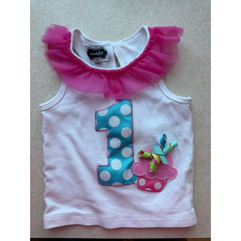 Mudpie first birthday shirt
